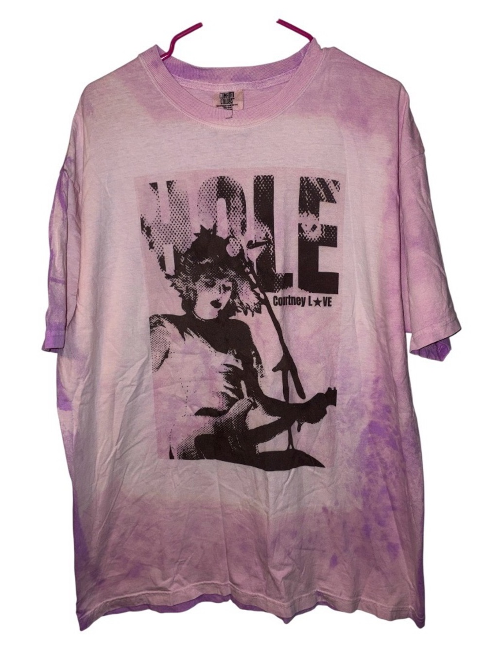 Hole Courtney Love Tie-Dye Graphic T-Shirt Size XL Rare 90’s Grunge
